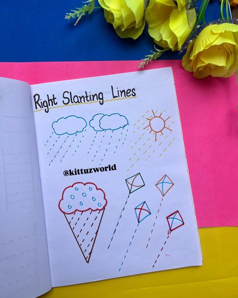 Pre writing practice notebook 📒 👉I am share with pre writing practice worksheet ideas 💡. Basic Patterns To Teach Your Kid Before Writing ABC Very useful & Mandatory patterns 👍 ❣️follow @kittu_zworld for more ideas 💡 #writing #earlywriting #earlywritingskills #prescholars #montessori #toddlers #toddler #homeschooling #preschooling #stagesofearlywriting #learning #priwritingstrokes #basicpatternofwriting #montessori #educationalvideos Kids Learning Charts, Toddler Journal, Writing Activities For Preschoolers, Creative Writing Worksheets, Jerry Wallpapers, Pre Writing Practice, Handwriting Worksheets For Kids, Learning Journal, Beginner Drawing Lessons