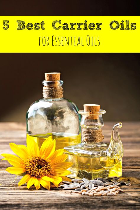 5 Best Carrier Oils for Essential Oils Carrier Oils For Essential Oils, Essential Oil Carrier Oils, Oil Remedies, Essential Oils Herbs, Aroma Therapy, Using Essential Oils, Carrier Oil, Healing Oils, Young Living Oils