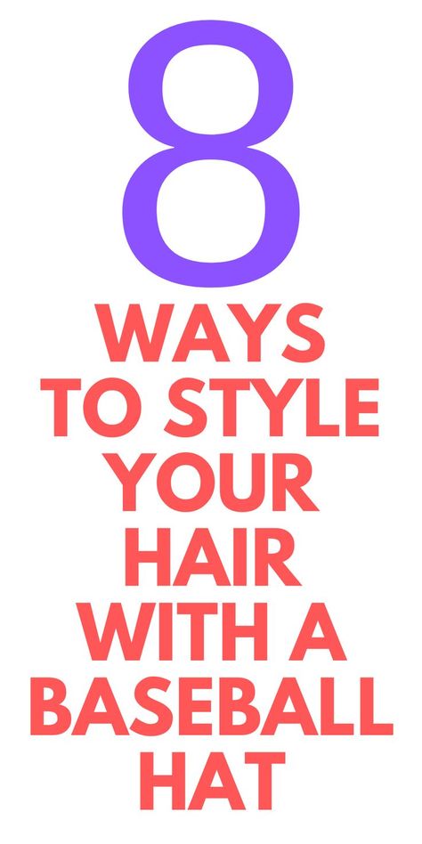 8 WAYS TO Wear Your Hair with a Baseball Hat Here are funways for you to wear a baseball hat with long hair. How To Wear A Baseball Hat, Hat With Long Hair, Baseball Hat Style, Desserts Cupcakes, Entrepreneur Advice, Quotes Entrepreneur, Wearing A Hat, Mom Hacks, Different Hairstyles