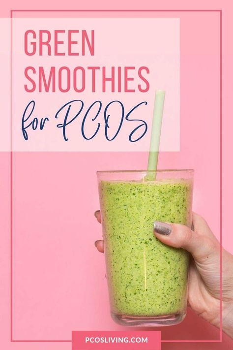 The best green smoothies for PCOS. Click to get these 3 recipes and learn about their benefits for women with PCOS. #pcosdiet #greensmoothies #smoothiesforpcos #pcosfriendly Green Smoothie Benefits, Smoothie Benefits, Smoothies Vegan, Resep Smoothie, Best Green Smoothie, Green Smoothies, 100 Calories, Healthy Smoothie, Insulin Resistance