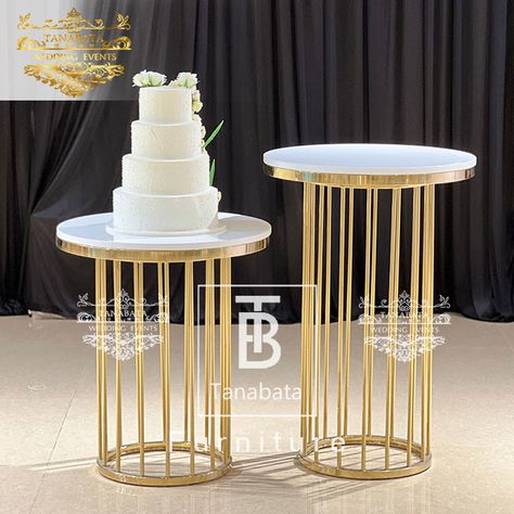 Cake Stand Table Tanabata Round Gold Wedding Cake Stand, Iron Cake Stand, Gold Tall Cake Stand, Shabby Chic Boxes, Metal Cake Stand, Cake Stand Display, Head Tables, Computer Basic, Wrought Iron Design