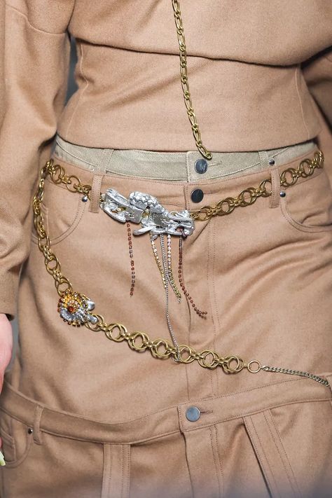 A Statement Belt Is the Viral Accessory That Will Transform Your Wardrobe Chrome Aesthetic, Statement Belts, Chunky Belt, New For 2023, 70s Glam, Outfits To Try, Statement Belt, Chain Belts, Belt Style