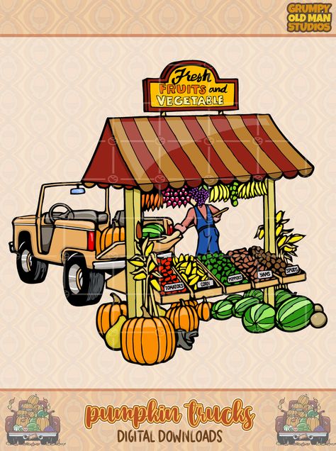 https://www.dreamstime.com/clip-art-features-fruit-vegetable-fruit-stand-classic-truck-background-farmers-market-pumpkin-truck-image253219149 Fruit Picking Illustration, Corn Thanksgiving, Truck Background, Fruit Drawing, Fruits Drawing, Fruit Stand, Fruit Picking, Pick Up Truck, Pumpkin Truck