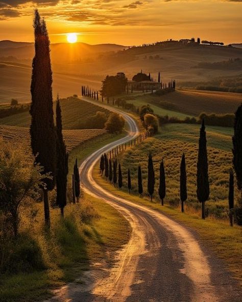 Landscape Photos Nature, Tuscany Art, Tuscany Countryside, European Landscape, Vintage Foto's, Tuscany Landscape, Best Nature Images, Italy Landscape, Natural Photography