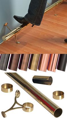 Bar Footrail Design, Home Bar Lighting, Bar Foot Rail, Bar Rail, Barn Kitchen, Diy Home Bar, Copper Bar, Steel Railing, Man Cave Home Bar