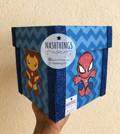 Fans de Marvel Marvel Box, Marvel Diy, Kids Valentine Boxes, Cool Paper Crafts, Star Magic, Superhero Birthday Party, Spiderman Birthday, Valentine Box