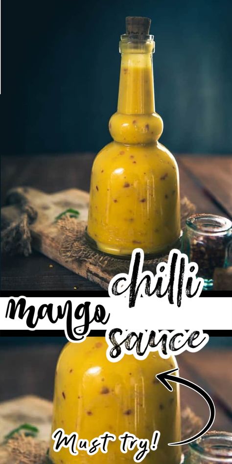 Mango Sauce Recipe, Mango Relish, Sweet Chilli Sauce Recipe, Vegan Dip Recipes, Relish Sauce, Chili Sauce Recipe, Chili Mango, Mango Sauce, Mango Dessert