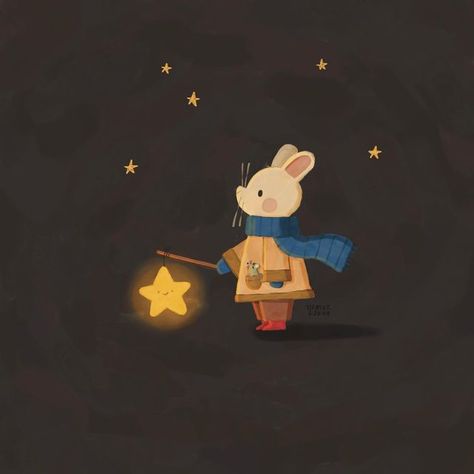 Good Night Illustration, Lantern Walk, Storybook Illustration, Lantern Illustration, Star Lantern, Lantern Art, Drawing Stars, Night Illustration, Star Lanterns