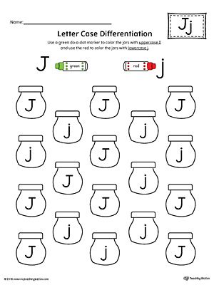 Letter Case Recognition Worksheet: Letter J Worksheet.This fun and coloring activity helps preschoolers and kindergarteners recognize the difference between the uppercase and lowercase letter J. Letter J Worksheet, J Worksheet, Alphabet Letter Hunt, Letter J Activities, J Words, Letter Recognition Worksheets, Letter Practice, Letter Worksheets For Preschool, The Letter J