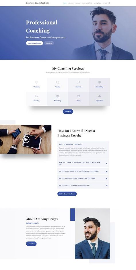 Cv Website, Desain Ux, Design Sites, Product Website, Best Landing Page Design, Landing Page Inspiration, Coach Website, Professional Website Design, Business Website Design