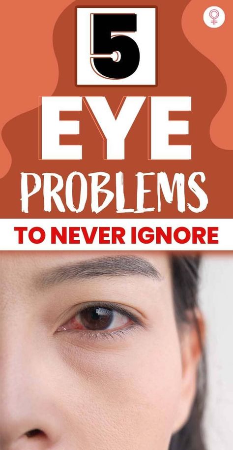 5 Eye Problems To Never Ignore: Irrespective of how many times our well-wishers and doctors tell us to go for an annual eye checkup, in a blink of an eye, we forget this advice. We tend to throw caution to the wind and continue to expose our eyes to screens and pollutants all day while paying no heed to their health whatsoever. #health #wellness #eyeproblems #healthcare Eye Twitching, Swollen Eyes, Eyes Watering, Eye Pain, Eye Problems, Home Doctor, Types Of Eyes, Sore Eyes, Slim Fast