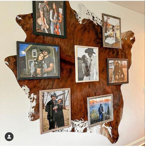 Cowboy House, Western Living Room Decor, Western House, Cowhide Decor, Western Aesthetics, Western Living Room, Laura Ann, Cowboy Decor, Western Bedroom Decor