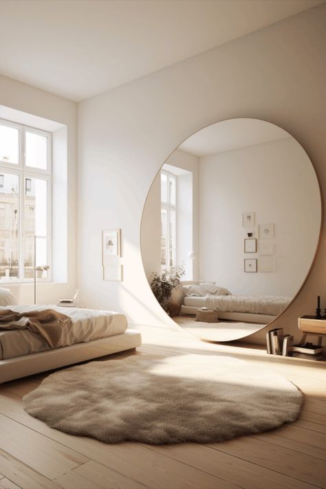 blob mirror bedroom, aesthetic blob mirror , blob mirror wall Unusual Shape Mirror, Big Round Mirror In Bedroom, Big Circle Mirror Bedroom, Asthetic Mirrors For Room, Big Round Mirror Living Room, Circular Mirror Bedroom, Big Mirror In Bedroom Aesthetic, Big Mirror Aesthetic, Big Circle Mirror