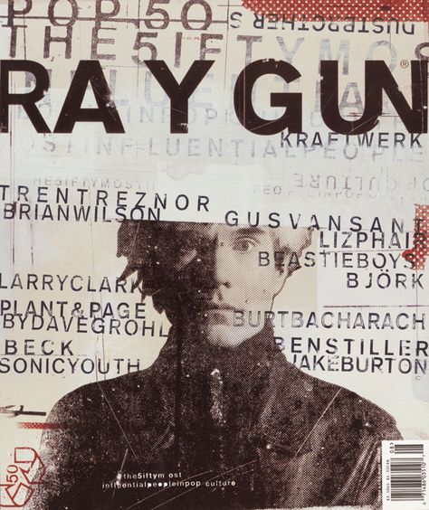 Ray Gun magazine by David Carson | Firatgunalva312's Blog David Carson Work, Raygun Magazine, David Carson Typography, David Carson Design, Top Graphic Designers, 90s Graphic Design, Grunge Typography, Graphic Design Magazine, David Carson