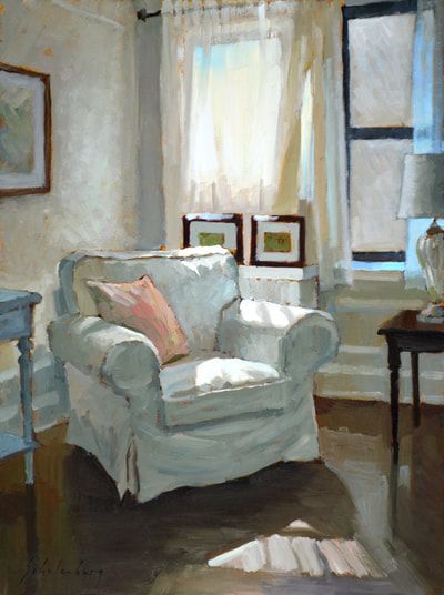 Paul Schulenburg Art, Paintings Of Interiors Art, Paintings Of Interiors, Paintings Of Rooms, Painting Of A Room, Paul Schulenburg, Art Interior Paintings, Interior Paintings, Art Chair