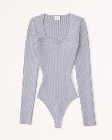 Women's Long-Sleeve Sweetheart Bodysuit | Women's | Abercrombie.com Sweetheart Bodysuit, Sleep Shoes, American Clothing, Christmas Wishlist, American Apparel, Abercrombie Fitch, Women Long Sleeve, Benefits, Sleep