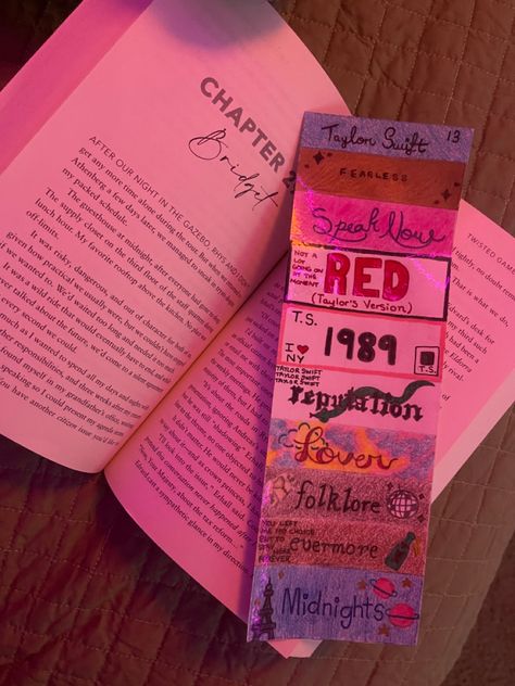 Taylor Swift Watercolor Bookmark, Taylor Swift Aesthetic Bookmark, Taylor Swift Album Bookmarks, Taylor Swift Eras Bookmark, Taylor Swift Box Craft, Taylor Swift Map, Taylor Swift Eras Painting, Taylor Swift Arts And Crafts, Eras Bookmark