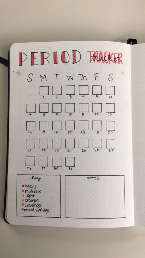 Monthly bullet journal period tracker Journal Period Tracker, Bullet Journal Period Tracker, Bullet Journal Calendrier, Monthly Bullet Journal, How To Bullet Journal, December Bullet Journal, Bullet Journal Page, Bullet Journal 2020, Bullet Journal Ideas Templates