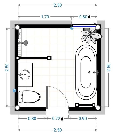 Stunning Small Bathroom Design On A Budget In Sydney - Highgrove Bathrooms Small Bathroom Layout Floor Plans, Bathroom Design On A Budget, Small Bathroom With Bath, Tiny Bathroom Layout, Bathroom Floorplan, Small Bathroom Floor Plans, Bathroom Floor Plan, Main Bathroom Ideas, Design On A Budget