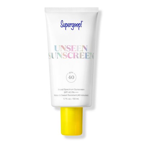 Unseen Sunscreen Spf 40, Supergoop Unseen Sunscreen, Unseen Sunscreen, Broad Spectrum Sunscreen, Face Primer, Spf Sunscreen, Glass Skin, Face Sunscreen, Ulta Beauty