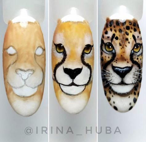 Animal Nail Designs, Pop Art Nails, Animal Print Nails Art, 3d Nail Art Designs, Unghie Nail Art, Animal Nail Art, Art Deco Nails, Nail Drawing, Nail Art For Beginners