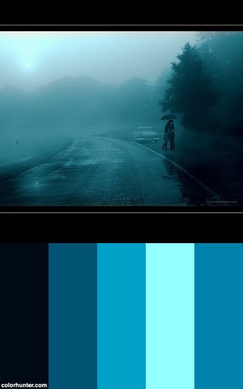 On A Rainy Day... Color Scheme Gloomy Colour Palette, Cloudy Color Palette, Rainy Day Color Palette, Rainy Color Palette, Rain Color Palette, Day Color Palette, Mood Tone, Fire Demon, Memory Projects