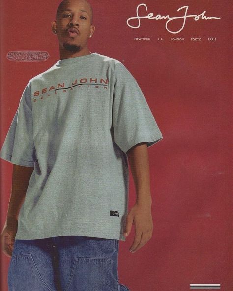 Shyne for Sean John circa early 2000s Sean John Clothing, Ny Street Style, Fashion 2000s, 2000s Streetwear, Streetwear Fits, Future Style, Sean John, New York Style, Early 2000s