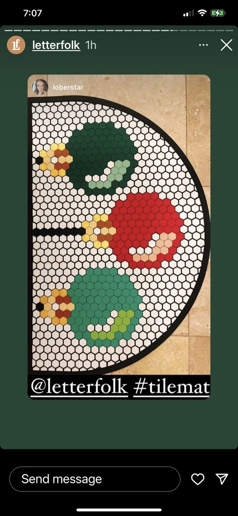 Letterfolk Tile Mat Ideas Half Moon, Letterfolk Tile Mat Ideas Valentines, Letterfolk Tile Mat Ideas, Tile Mat Ideas, Moon Tile, Letterfolk Tile Mat, Letterfolk Mat, Hexie Patterns, Mat Inspiration