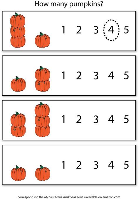 Pumpkin Math For Preschool, Pumpkin Worksheets Preschool, Autumn Activities For Preschool, Pumpkin Activities For Preschool, Free Pumpkin Math Printables, Preschool Worksheets And Activities For Fall Free Printable Pdf, Halloween Addition Kindergarten, Preschool Fall Math, Worksheet For Preschoolers