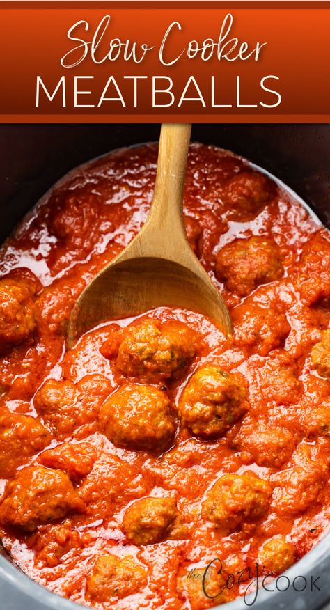 meatballs in the slow cooker Meatball Subs Slow Cooker, How To Make Meatball Subs, Meatball Sliders Crockpot, Meatball Sandwich Recipes Crockpot, Crockpot Homemade Meatballs, Slow Cook Meatballs, Crockpot Meatballs Marinara, Meatballs For Subs, Meatball Subs Crockpot