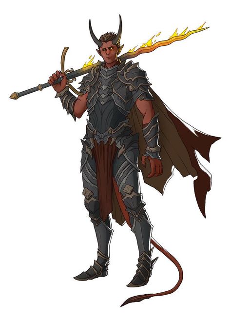 Ernesto Irawan, Tiefling Paladin, Dnd Paladin, Pathfinder Character, Character Artist, Dungeons And Dragons Characters, Demon Art, Dnd Art, D&d Dungeons And Dragons