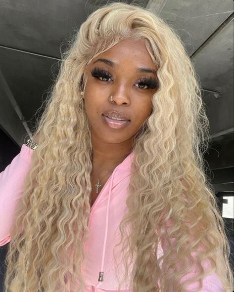 613 Blonde Deep Wave Wig, Curly Blonde Lace Front Wig, Blonde Curly Hair Black Women Wig, Ash Blonde Curly Wig, Ash Blonde Deep Wave Wig, Curly Blonde Wig Black Women, Blonde Curly Wig Black Women, Blonde Sew In, Blonde Deep Wave Wig