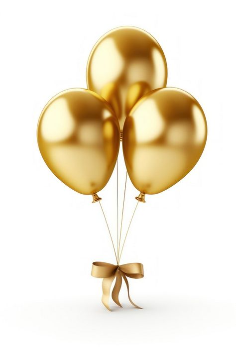 Gold Balloons Background, Birthday Balloons Png, Gold White Background, Golden Balloons, Polo T Shirt Design, Balloon Png, Party Icon, Balloon Clipart, Poster Inspiration