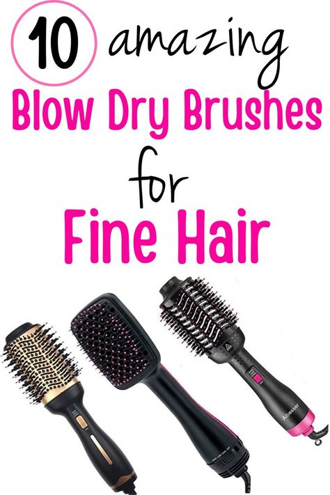 Are you looking for the best blow dry brush for fine hair? This post lists all the best hot air brushes to add volume to fine and limp hair.  Blow dry brushes can help you achieve a salon quality blowout from the comfort of your home. They come in a variety of different styles for different hair types and to achieve different results.  This post looks at a number of different styles of blow dry brush including stationary and rotating brushes, as well as round, oval and flat brushes. Hairstyle Products, Hair Blow Dry, 50 Hairstyles, Antiaging Skincare, Hairstyle Tips, Limp Hair, Blow Dry Brush, Best Hair Care Products, Natural Hair Care Tips