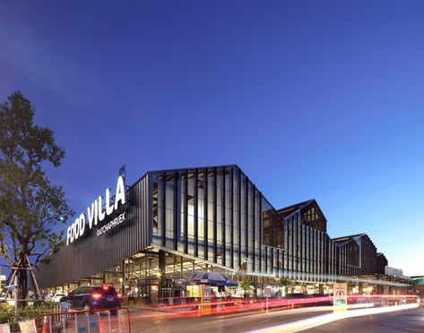 Food Villa Market by I Like Design Studio Warehouse Architecture, Retail Facade, Retail Architecture, Factory Architecture, Warehouse Design, Supermarket Design, Industrial Architecture, Factory Design, Commercial Architecture