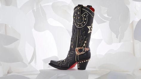 Christian Louboutin Fall 2024 Women's Collection [PHOTOS] Feminine Sandals, Southwestern Modern, Western Style Boots, Modern Western, Handmade Boot, Fall 2024, Western Boots, Paris Fashion, Western Fashion