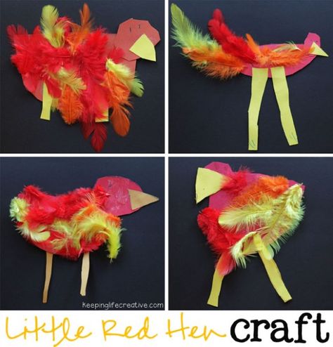 Little Red Hen Eyfs, Little Red Hen Craft, Little Red Hen Activities, Hen Activities, Rosies Walk, Hen Craft, The Little Red Hen, Preschool Crafts Fall, Farm Preschool