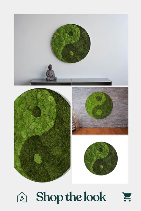 Embrace nature's beauty and tranquility with our captivating Yin Yang Moss Wall Art at Forest Homes. Bring the serene allure of the outdoors to your living space Moss Wall Decor, Forest Homes, Wall Art Forest, Moss Wall Art, Art Forest, Nature Inspired Decor, Embrace Nature, Moss Wall, Preserved Moss