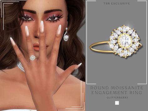 Victorian Wedding Ring, Royal Rings, Sims 4 Cas Mods, Play Sims 4, Dainty Wedding Ring, Round Moissanite Engagement Ring, Sims 4 Game Mods, Sims Four, Los Sims