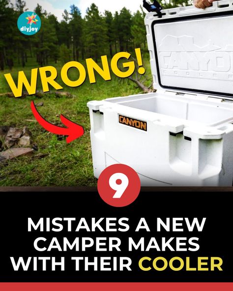 Avoid making these mistakes when camping! Check out these useful tips and tricks to keep your drinks and food in your cooler cold and fresh. Giant Bubble Wands, Diy Bean Bag, Cooler Food, Small Cooler, Drink Covers, Giant Bubbles, Diy Projects For Teens, Pinterest Diy, Drink Containers