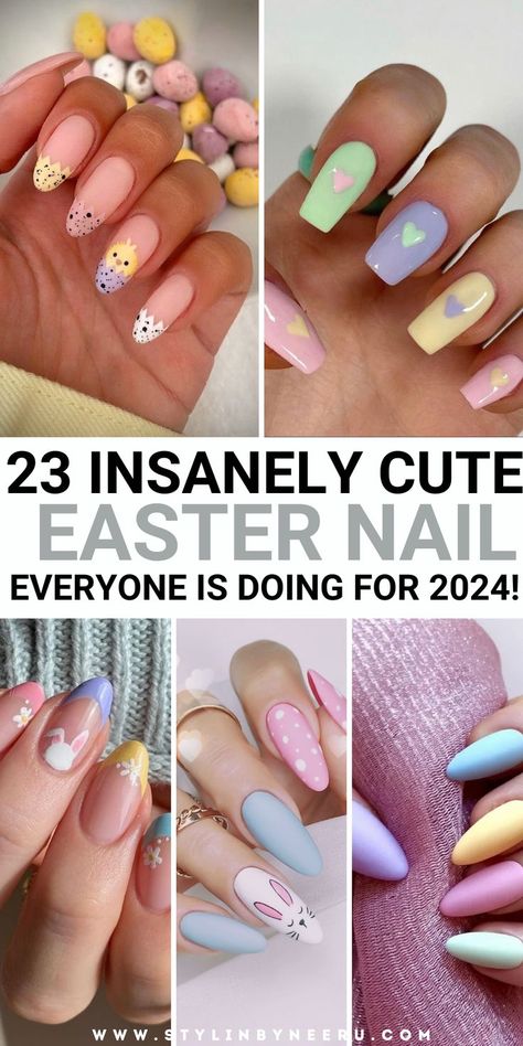 Easter nail ideas Nail Designs Easter, Easter Manicure, Easter Themed Nails, Classy Easter, Egg Nails, Easter Nails Design Spring, Easter Nail Ideas, Easter Nails Easy, Nails April