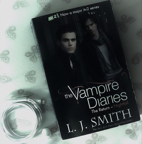 The vampire diaries book tvd elena gilbert stefan salvatore damon salvatore stelena delena vampire autumn y2k aesthetic Vampire Diaries Book Aesthetic, Stelena Tvd Aesthetic, The Vampire Diaries Poster Vintage, The Vampire Diaries Books, Vampire Diaries Notebook, The Vampire Diaries Book Cover, The Vampire Diaries Playlist, Vampire Diaries Books, Elena Gilbert Style