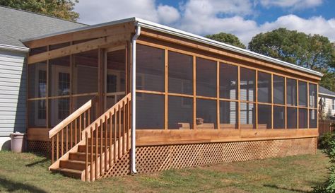 Enclosed backyard deck... I want to have one because when it storms I love to watch them... Gazebos Ideas Backyard, Simple Screened In Porch, Gazebos Ideas, Enclosed Backyard, Enclosed Decks, Enclosed Gazebo, Screened Patio, Screened Porch Designs, Building A Porch