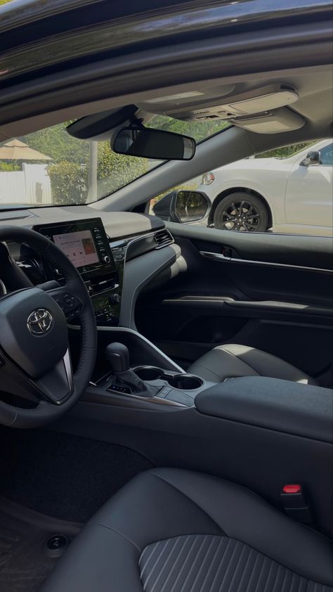 2022 Toyota Camry Interior, New Car Aesthetic Suv, 2023 Toyota Camry Interior, Toyota Camry Xse Interior, Toyota Camry Xse 2023, New Toyota Camry, Blacked Out Toyota Camry, Toyota Camry Interior Aesthetic, 2023 Toyota Camry Black