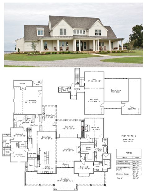 Montana House, Farmhouse Floor Plans, Future Family, House Plans Farmhouse, Modern Farmhouse Plans, Master Bedrooms, House Blueprints, New House Plans, Farmhouse Plans