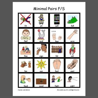 Minimal Pairs F/S - Pinned by @PediaStaff – Please Visit  ht.ly/63sNt for all our pediatric therapy pins Kids Speech Therapy, Minimal Pairs, Speech Therapy Tools, Slp Materials, Minimal Pair, Speech And Hearing, Speech Articulation, Auditory Processing, Slp Ideas