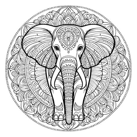 elephant coloring page mandala design for AI generates vector art Elephant Mandala Art, Elephant Coloring, Elephant Mandala, Elephant Coloring Page, Mandala Elephant, Elephant Colour, Outline Designs, Pencil Sketches, Free Business Card Mockup