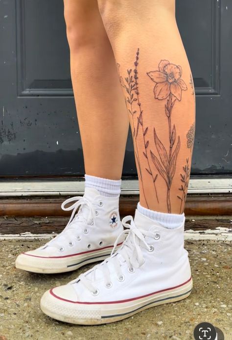 Inner Ankle Tattoos, Tattoo With Meaning, Calf Tattoos For Women, Butterfly Simple, Thistle Tattoo, Shin Tattoo, Wrap Tattoo, Feminine Tattoo Sleeves, Crown Tattoo Design