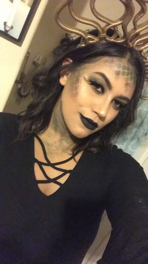 I had so much fun doing this #medusa makeup! Medusa headpiece found @ Halloween store but I’ve seen many posts regarding making your own! #medusamakeup #medusahalloween #scales Medusa Makeup, Medusa Headpiece, Halloween Store, Halloween Makeup, Headpiece, Halloween Face Makeup, Halloween Costumes, Fashion Show, Halloween