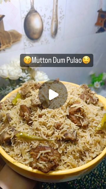 Mutton Dum Biryani Recipe, Mutton Pulao Recipes, Mutton Recipes Indian, Mutton Biryani Recipe, Biryani Recipes, Top Dinner Recipes, Desi Khana, Mutton Biryani, Biryani Rice